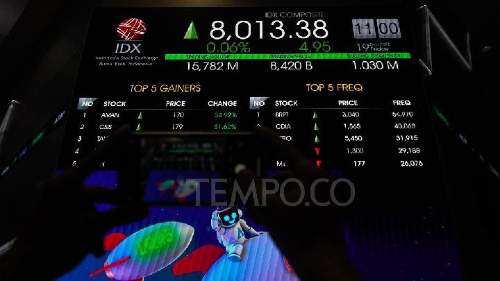 Transaksi Harian di Pasar Saham Indonesia Capai Rekor Rp25,06 Triliun