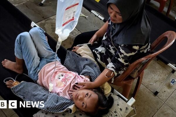 Keracunan makanan dan protes di Indonesia menguji tahun pertama masa jabatan Probowo