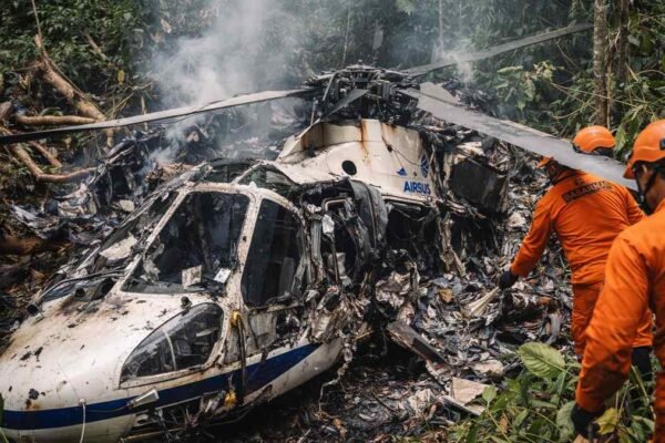 Delapan Orang Tewas Akibat Kecelakaan Helikopter di Kalimantan Barat, Indonesia