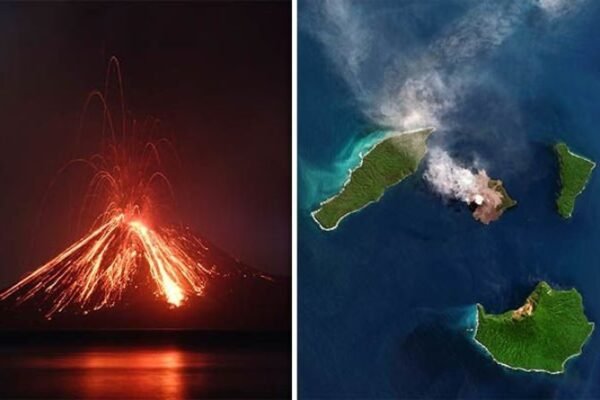 Peta gunung berapi Indonesia: Tingkat siaga Gunung Krakatau NAIK